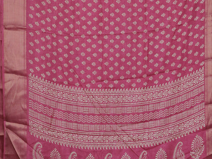 Semi dola pack of 5 multi colour with allover butta prints and zari woven border