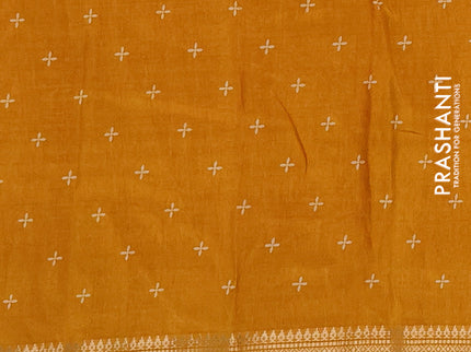 Semi dola pack of 5 multi colour with allover butta prints and zari woven border