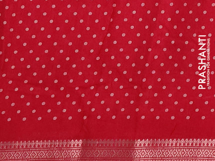Semi dola pack of 5 multi colour with allover zigzag prints and zari woven border