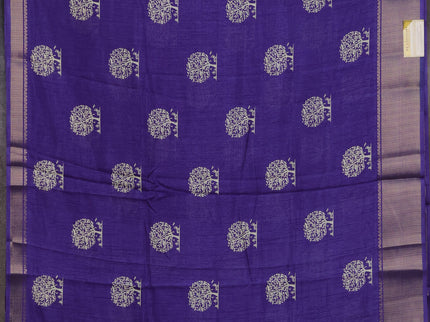 Semi dola pack of 5 multi colour with allover butta prints and zari woven border