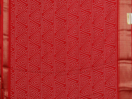 Semi dola pack of 5 multi colour with allover geometric prints and zari woven border