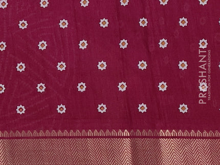 Semi dola pack of 5 multi colour with allover geometric prints and zari woven border