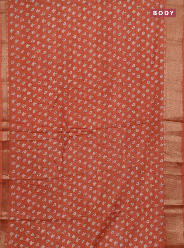 Semi dola pack of 5 multi colour with allover butta prints and zari woven border