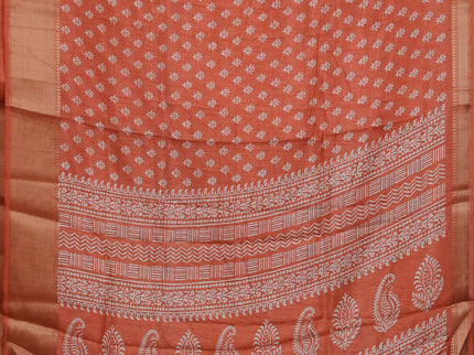 Semi dola pack of 5 multi colour with allover butta prints and zari woven border