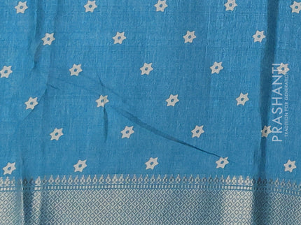 Semi dola pack of 5 multi colour with allover butta prints and zari woven border