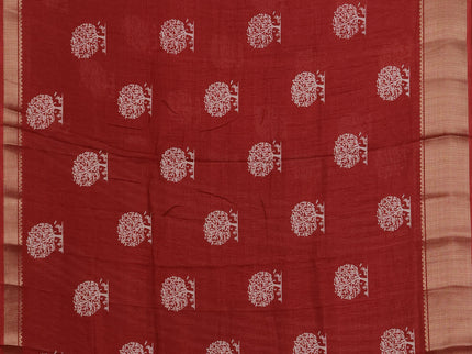 Semi dola pack of 5 multi colour with allover butta prints and zari woven border