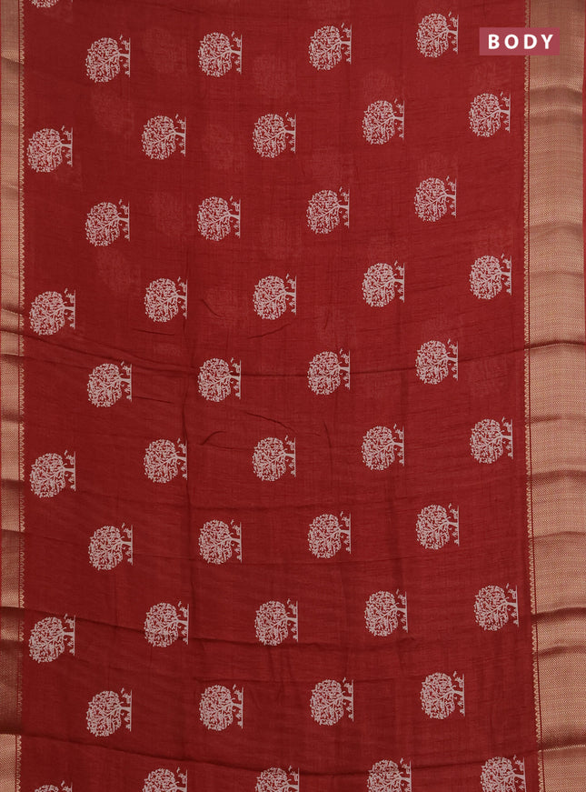 Semi dola pack of 5 multi colour with allover butta prints and zari woven border