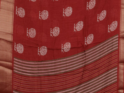 Semi dola pack of 5 multi colour with allover butta prints and zari woven border