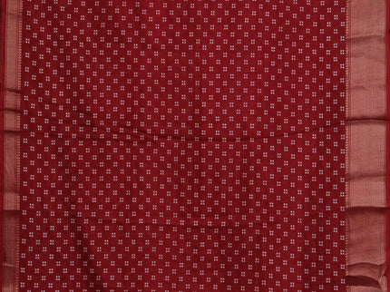 Semi dola pack of 5 multi colour with allover bandhani butta prints and zari woven border