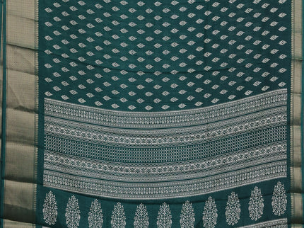 Semi dola pack of 5 multi colour with allover butta prints and zari woven border