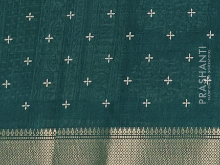 Semi dola pack of 5 multi colour with allover butta prints and zari woven border