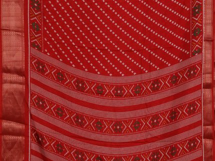 Semi dola pack of 5 multi colour with allover ikat weaves and zari woven border