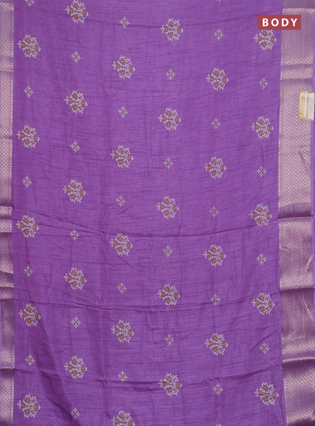 Semi dola pack of 5 multi colour and multi design with allover prints and zari woven border
