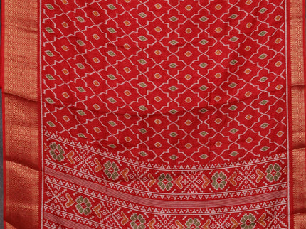 Semi dola pack of 5 multi colour and multi design with allover prints and zari woven border