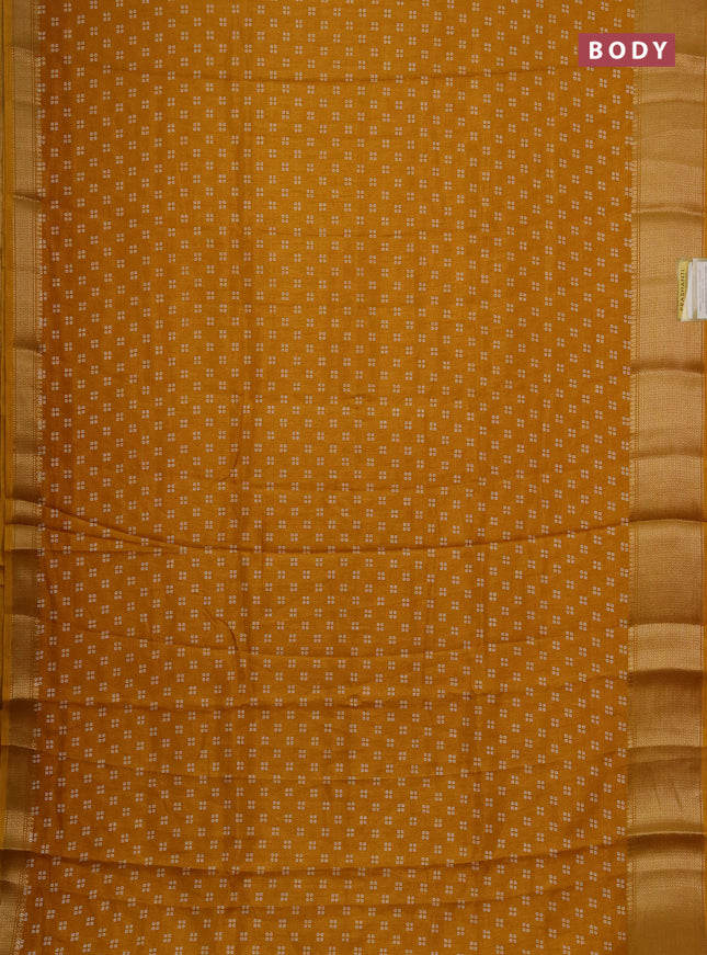 Semi dola pack of 5 multi colour and multi design with allover prints and zari woven border