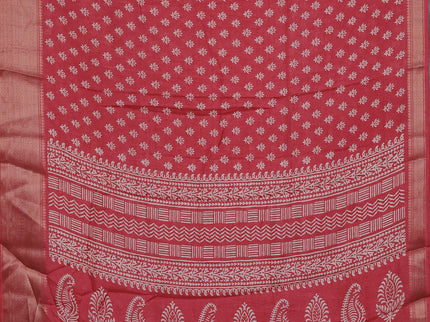 Semi dola pack of 5 multi colour with allover butta prints and zari woven border