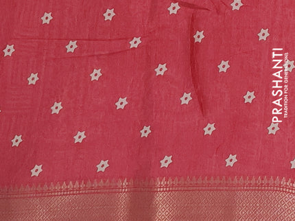 Semi dola pack of 5 multi colour with allover butta prints and zari woven border