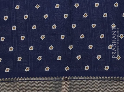 Semi dola pack of 5 multi colour and multi design with allover prints and zari woven border