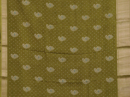 Semi dola pack of 5 multi colour and multi design with allover prints and zari woven border