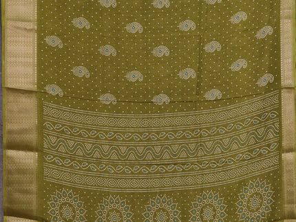 Semi dola pack of 5 multi colour and multi design with allover prints and zari woven border