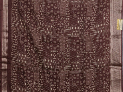 Semi dola pack of 5 multi colour with allover prints and zari woven border