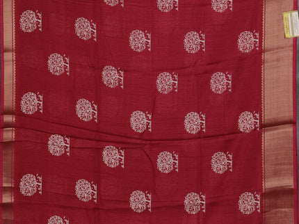 Semi dola pack of 5 multi colour with allover butta prints and zari woven border
