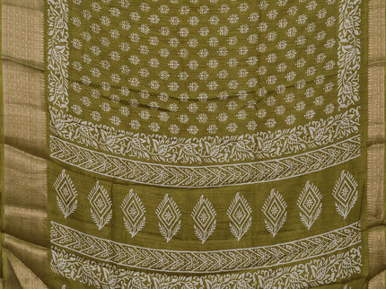 Semi dola pack of 5 multi colour and multi design with allover prints and zari woven border