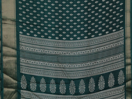 Semi dola pack of 5 multi colour and multi design with allover prints and zari woven border
