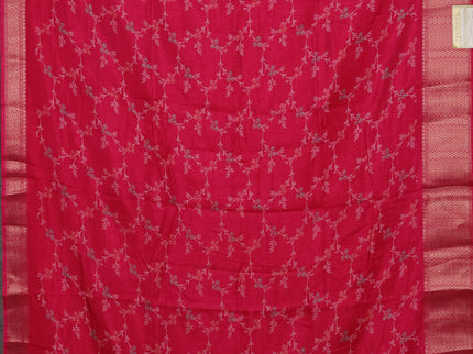 Semi dola pack of 5 multi colour and multi design with allover prints and zari woven border