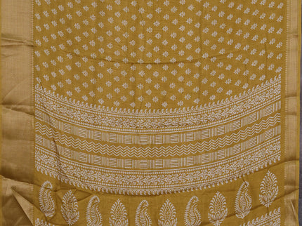 Semi dola pack of 5 multi colour and multi design with allover prints and zari woven border