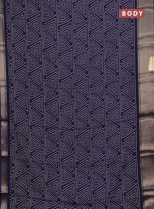Semi dola pack of 5 multi colour and multi design with allover prints and zari woven border
