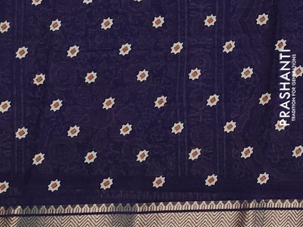Semi dola pack of 5 multi colour and multi design with allover prints and zari woven border
