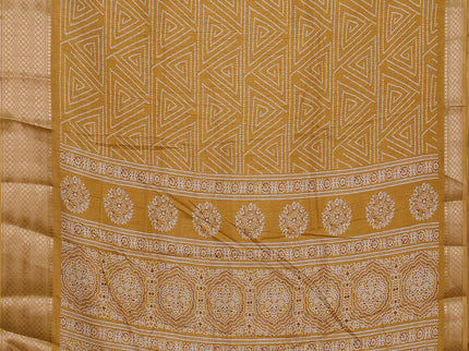 Semi dola pack of 5 multi colour and multi design with allover prints and zari woven border