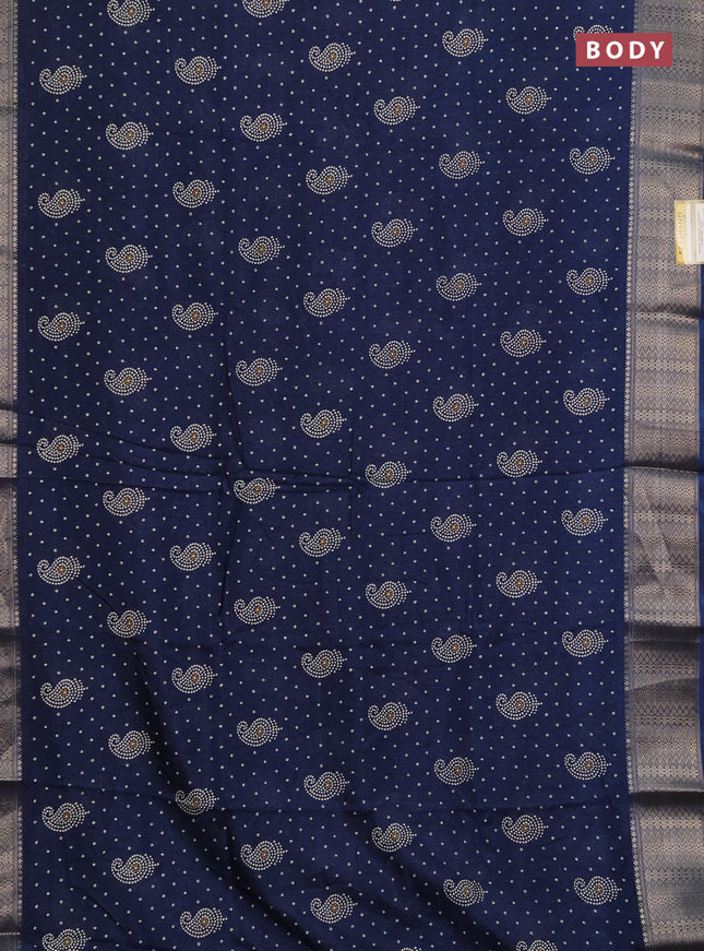 Semi dola pack of 5 multi colour and multi design with allover prints and zari woven border