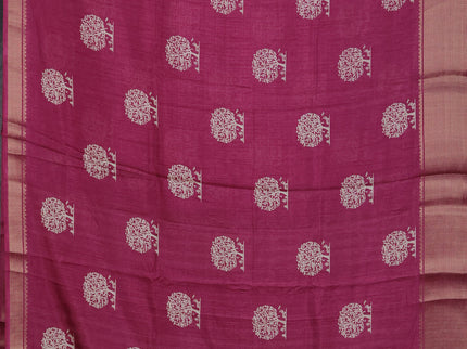 Semi dola pack of 5 multi colour and multi design with allover prints and zari woven border
