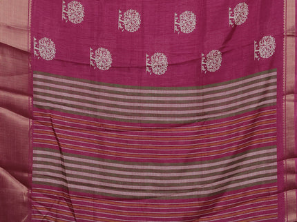 Semi dola pack of 5 multi colour and multi design with allover prints and zari woven border