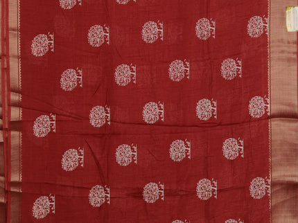 Semi dola pack of 5 multi colour and multi design with allover prints and zari woven border