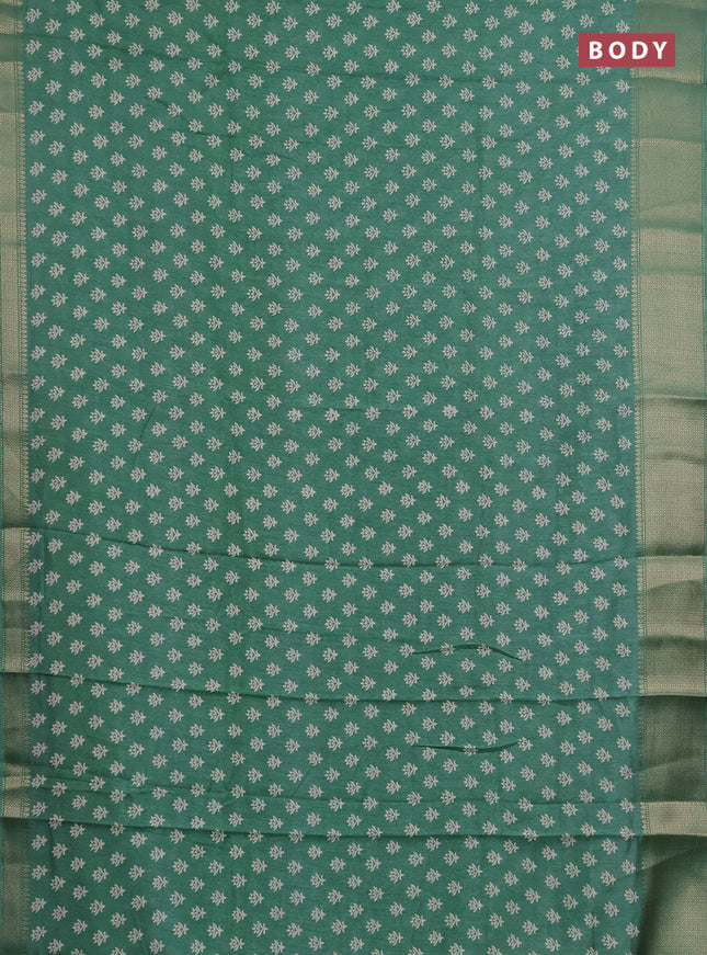 Semi dola pack of 5 multi colour and multi design with allover prints and zari woven border