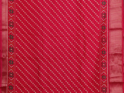 Semi dola pack of 5 multi colour and multi design with allover prints and zari woven border