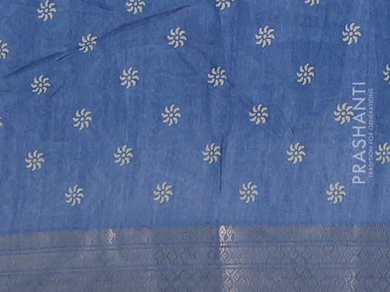Semi dola pack of 5 multi colour with allover butta prints and zari woven border
