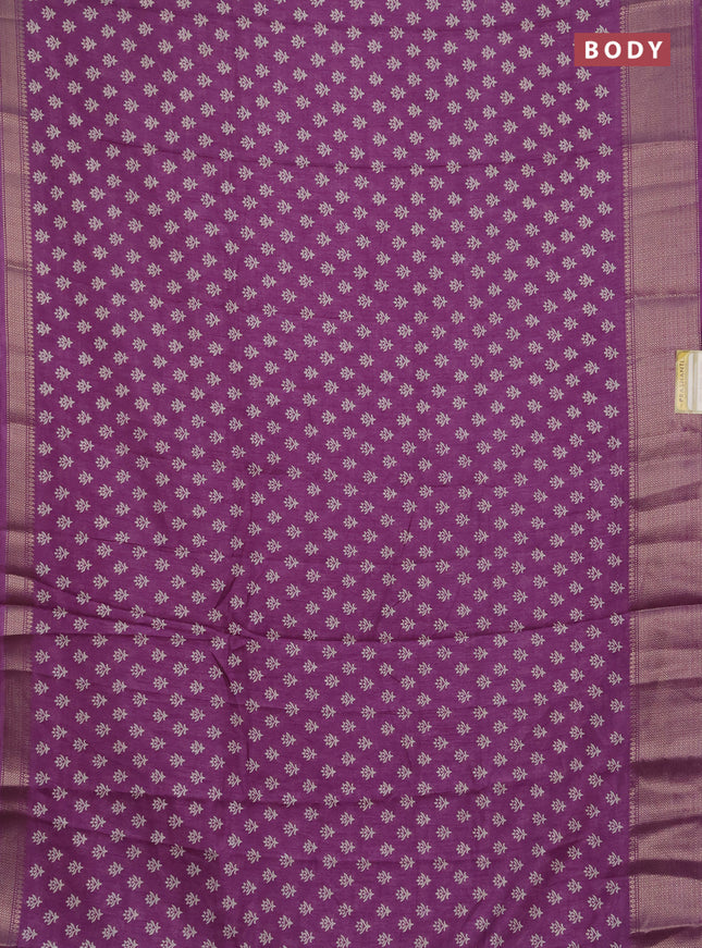 Semi dola pack of 5 multi colour with allover butta prints and zari woven border