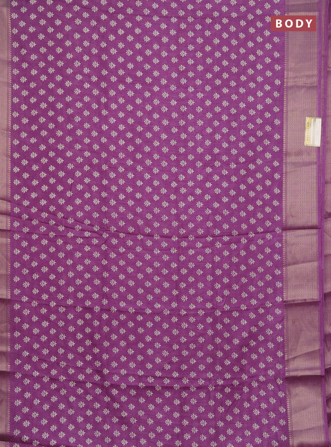 Semi dola pack of 5 multi colour with allover butta prints and zari woven border