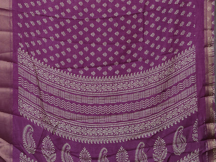 Semi dola pack of 5 multi colour and multi design with allover prints and zari woven border