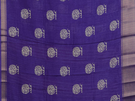 Semi dola pack of 5 multi colour with allover butta prints and zari woven border