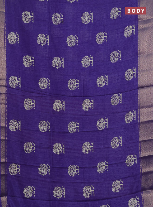 Semi dola pack of 5 multi colour with allover butta prints and zari woven border