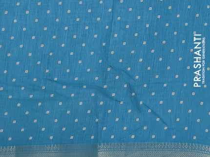 Semi dola pack of 5 multi colour with allover bandhani butta prints and zari woven border