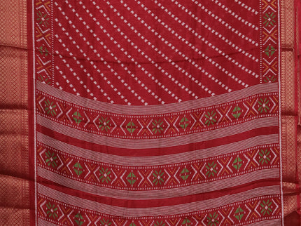 Semi dola pack of 5 multi colour with allover prints and zari woven border
