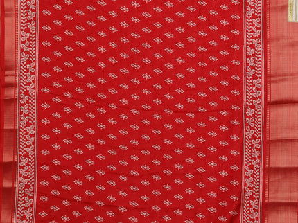 Semi dola pack of 5 multi colour with allover butta prints and zari woven border