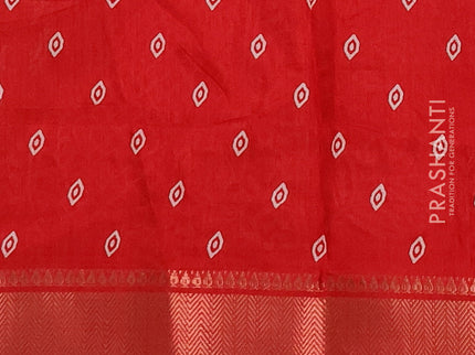 Semi dola pack of 5 multi colour with allover butta prints and zari woven border