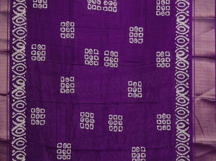 Semi dola pack of 5 multi colour with allover batik butta prints and zari woven border